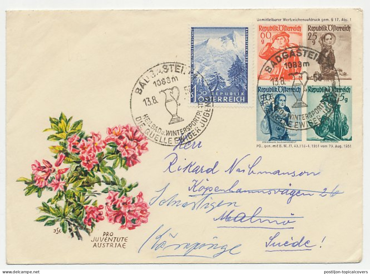 Postal Stationery Austria Flower - Pro Juventute - Sonstige & Ohne Zuordnung