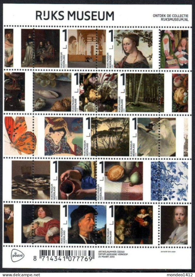 Nederland 2013 - NVPH 3038/3047 - Blok Block - Rijksmuseum Amsterdam, Art, Paintings - MNH Postfris - Unused Stamps