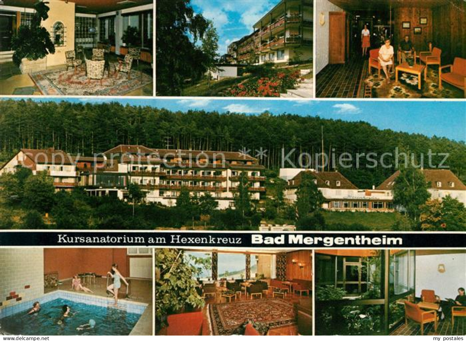 73100023 Bad Mergentheim Kursanatorium Am Hexenkreuz Teilansichten Hallenbad Bad - Bad Mergentheim