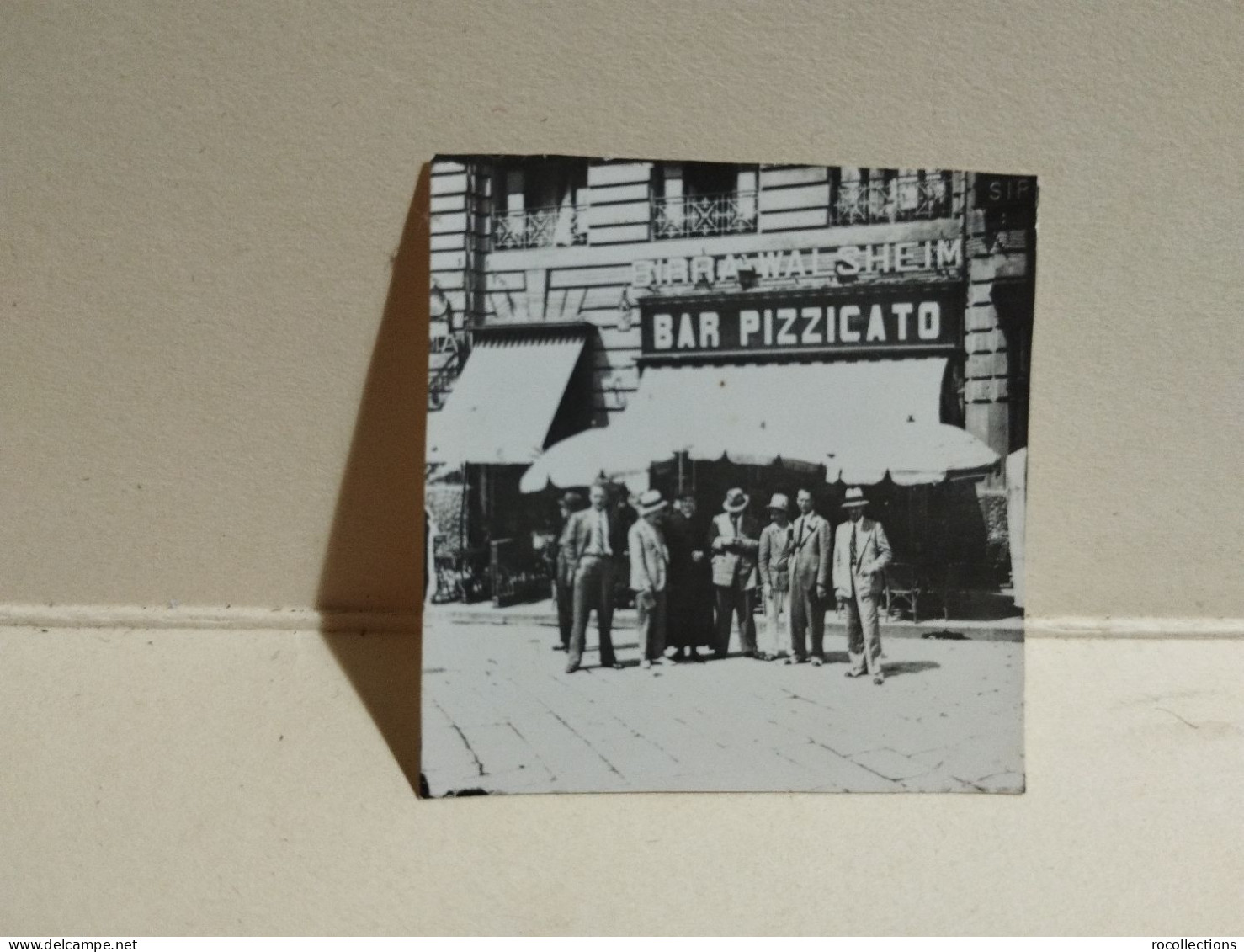 Italy Photo Italia Foto Piccola Gruppo Di Persone Gita Napoli 1935. Nomi Retro. Bar Pizzicato. Beer Birra Walsheim. - Europa