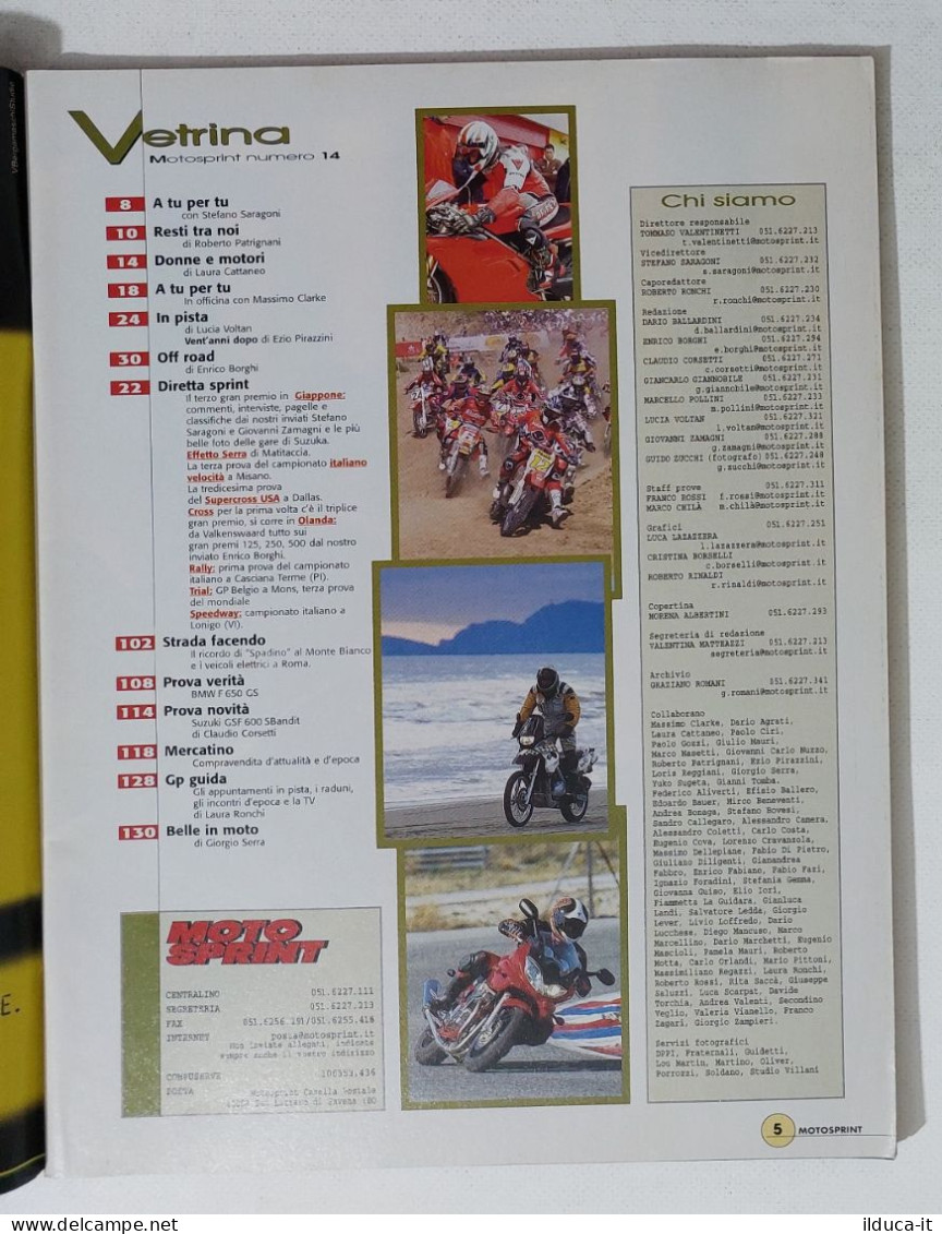 34972 Motosprint A. XXV N. 15 2000 - GP Giappone - Prova Suzuki 600 S Bandit - Motori