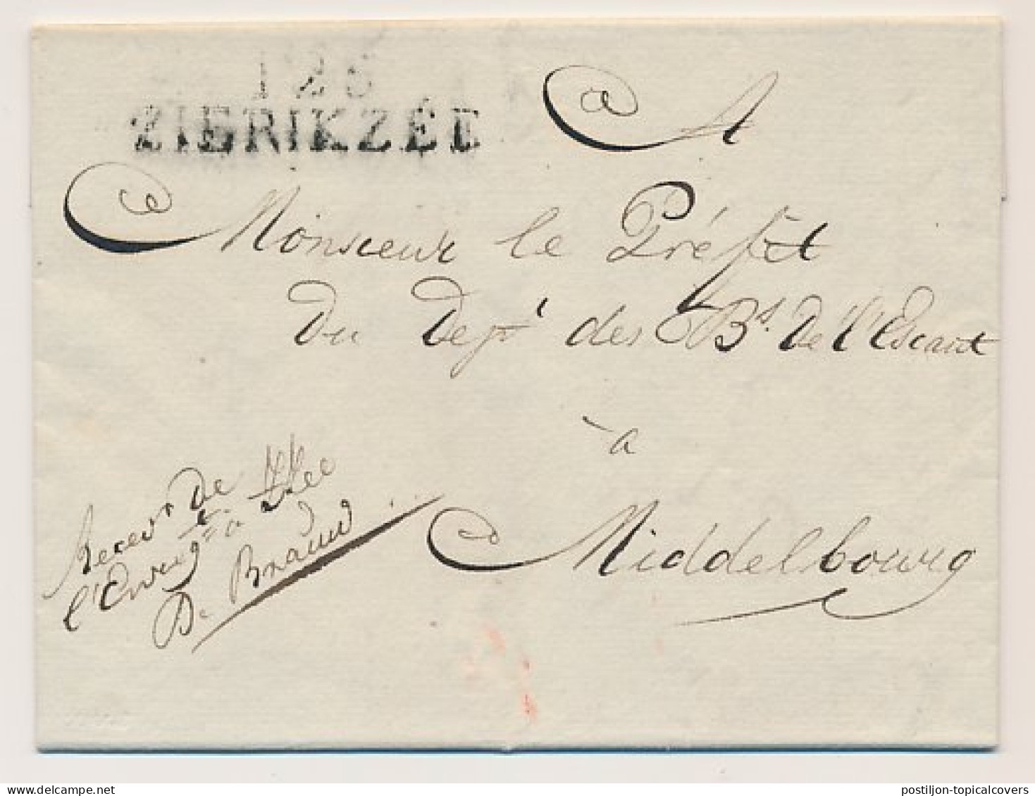 125 ZIERIKZEE - Middelburg 1812 - ...-1852 Préphilatélie