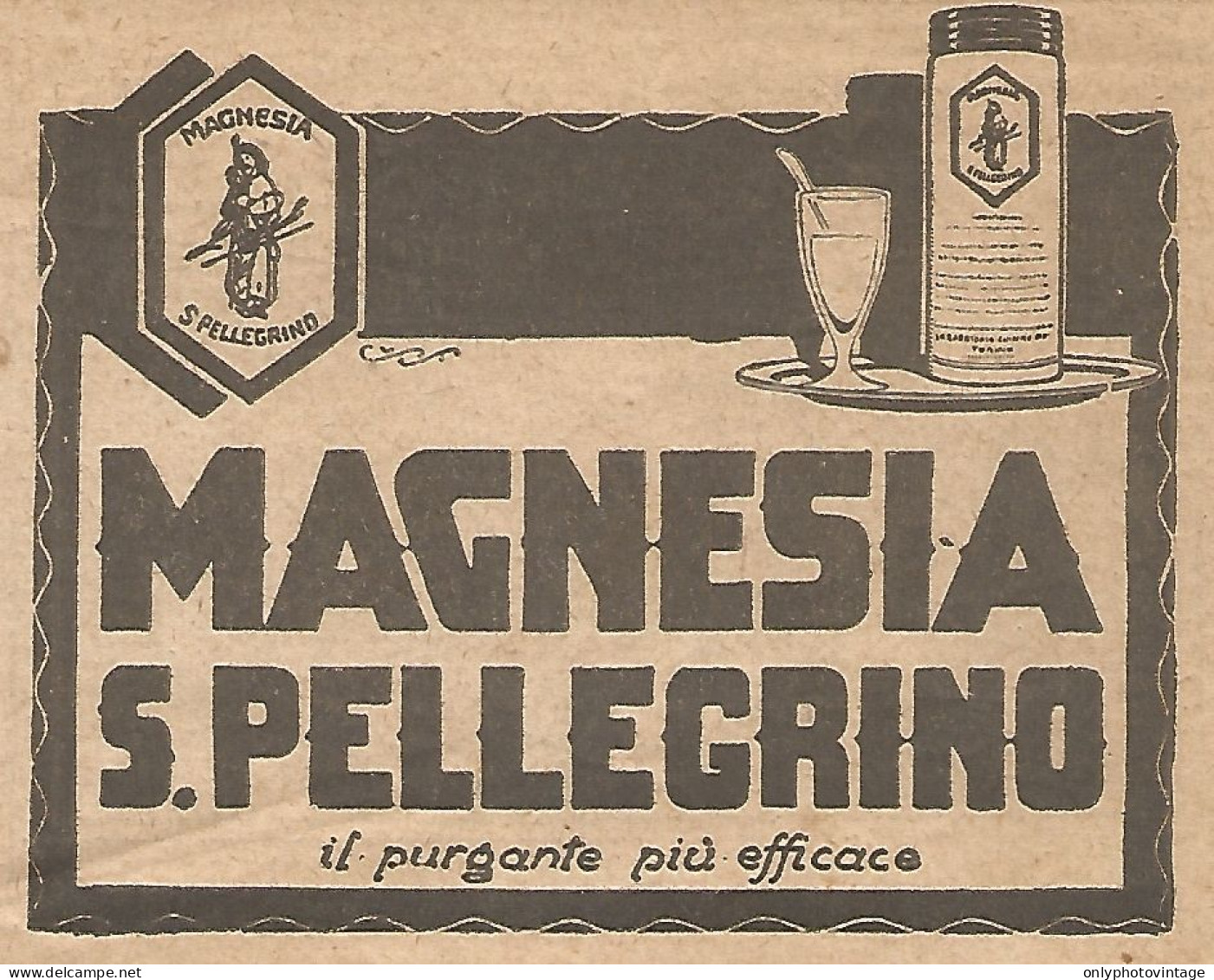 W1694 Magnesia San Pellegrino - Pubblicità Del 1926 - Old Advertising - Advertising