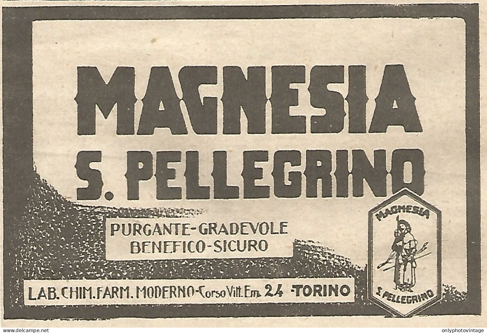 W1693 Magnesia San Pellegrino - Pubblicità Del 1926 - Old Advertising - Advertising