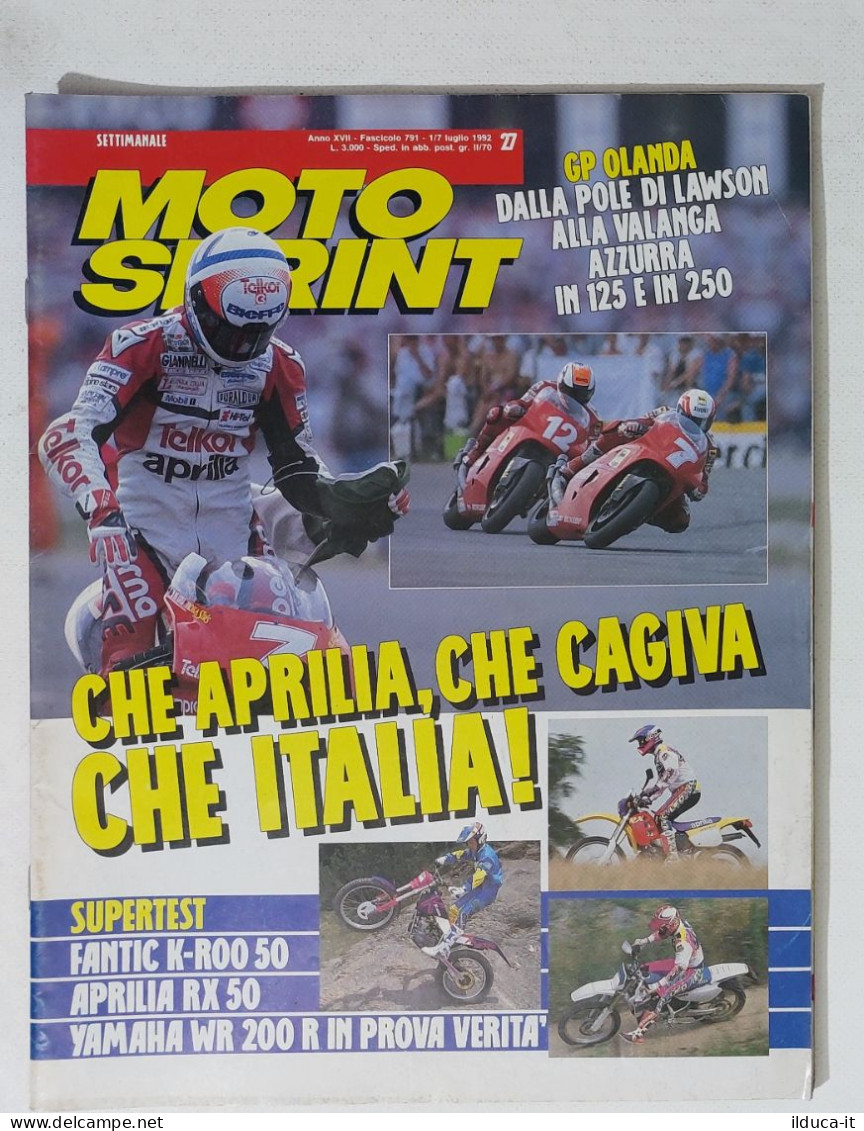 34983 Motosprint A. XVII N. 27 2000 - GP Olanda - Aprilia Cagiva - Moteurs