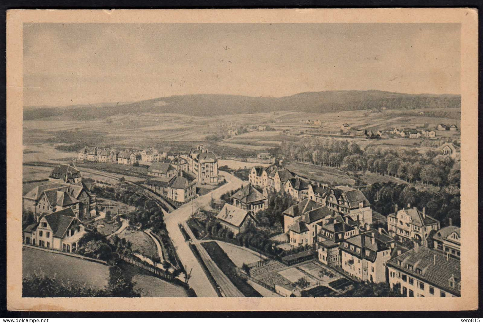 AK Bad Salzuflen Oben-Ansicht 1928 Nach Osterfeld  (17073 - Bad Salzuflen