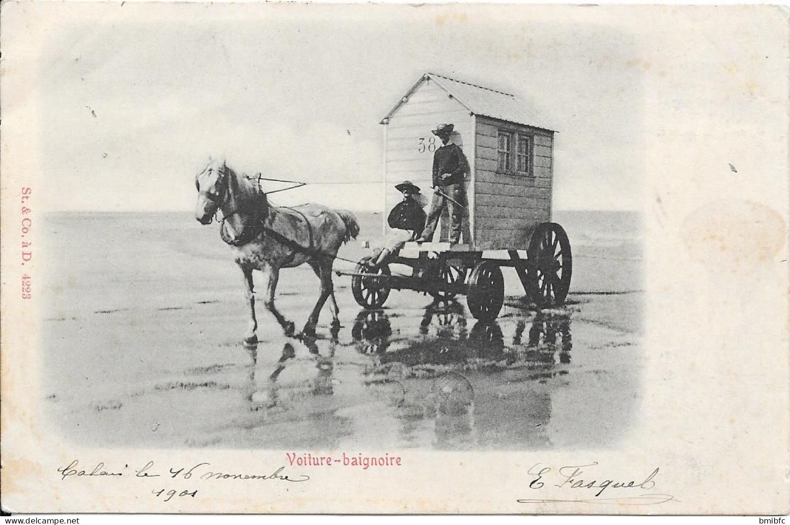 Calais 1901 - Voiture-baignoire - Sonstige & Ohne Zuordnung