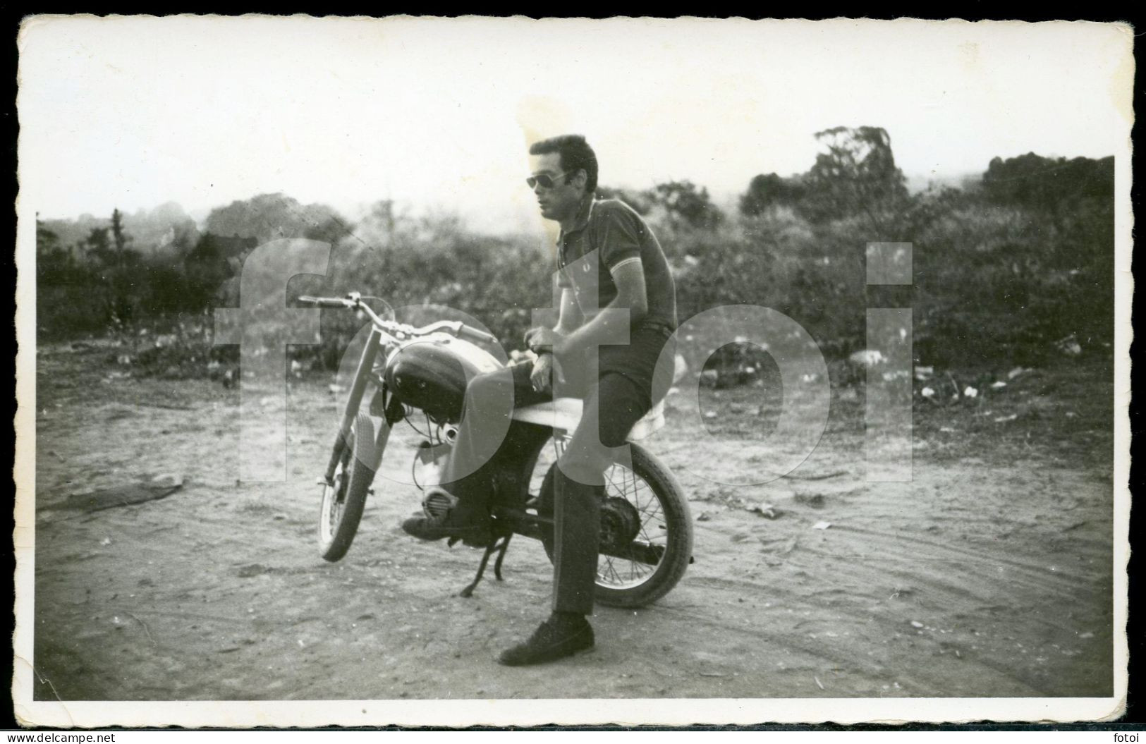 ORIGINAL PHOTO  FOTO MOTORIZADA MOTO MOTORCYCLE GUINE BISSAU AFRICA AFRIQUE AT297 - Radsport