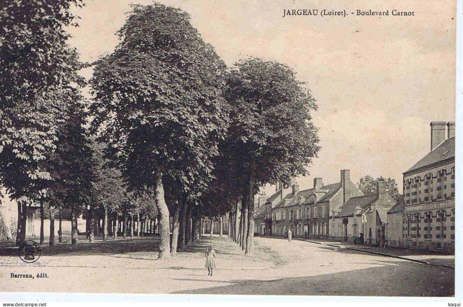 LOIRET - JARGEAU - Boulevard Carnot - Coll. L. Marchand - Barreau, édit. - Jargeau