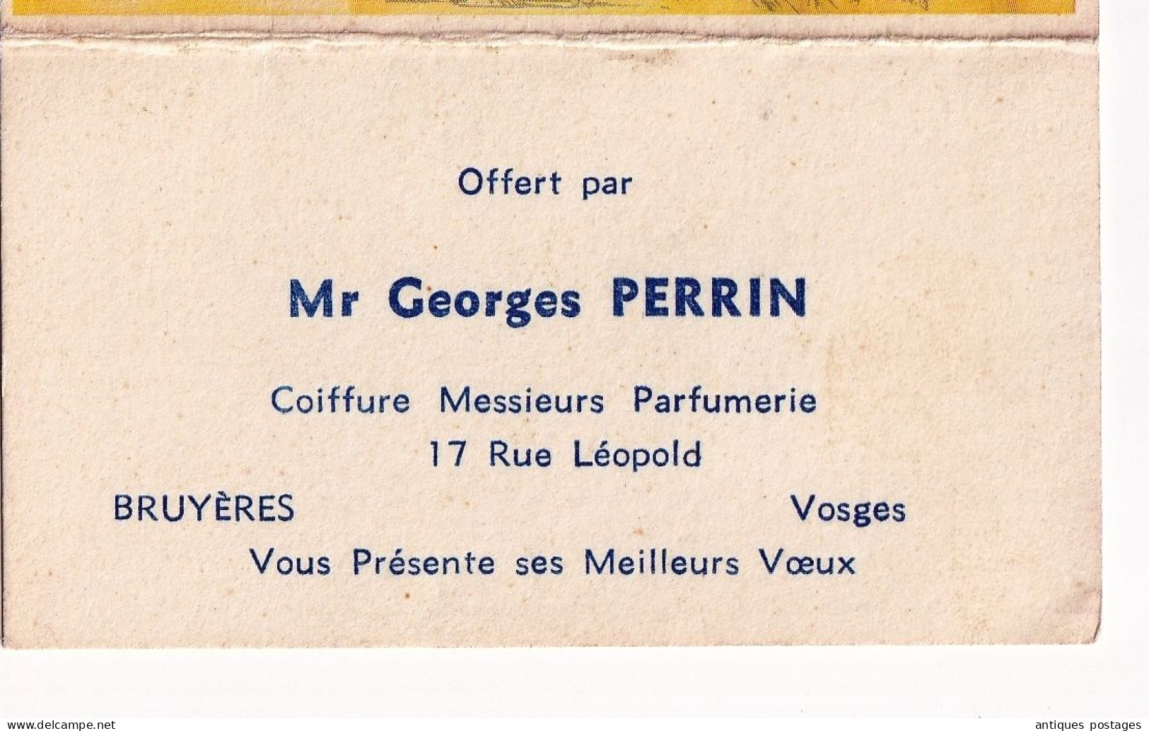 Calendrier 1977 Pompeïa LT. Piver Paris Parfum Parfumeur Parfumerie Coiffure Georges Perrin Bruyères Vosges - Kleinformat : 1981-90