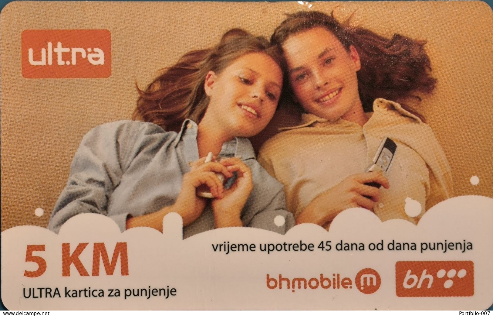 Bosnia Sarajevo - ULTRA PREPAID CARD (recharge) 5 KM - Bosnie