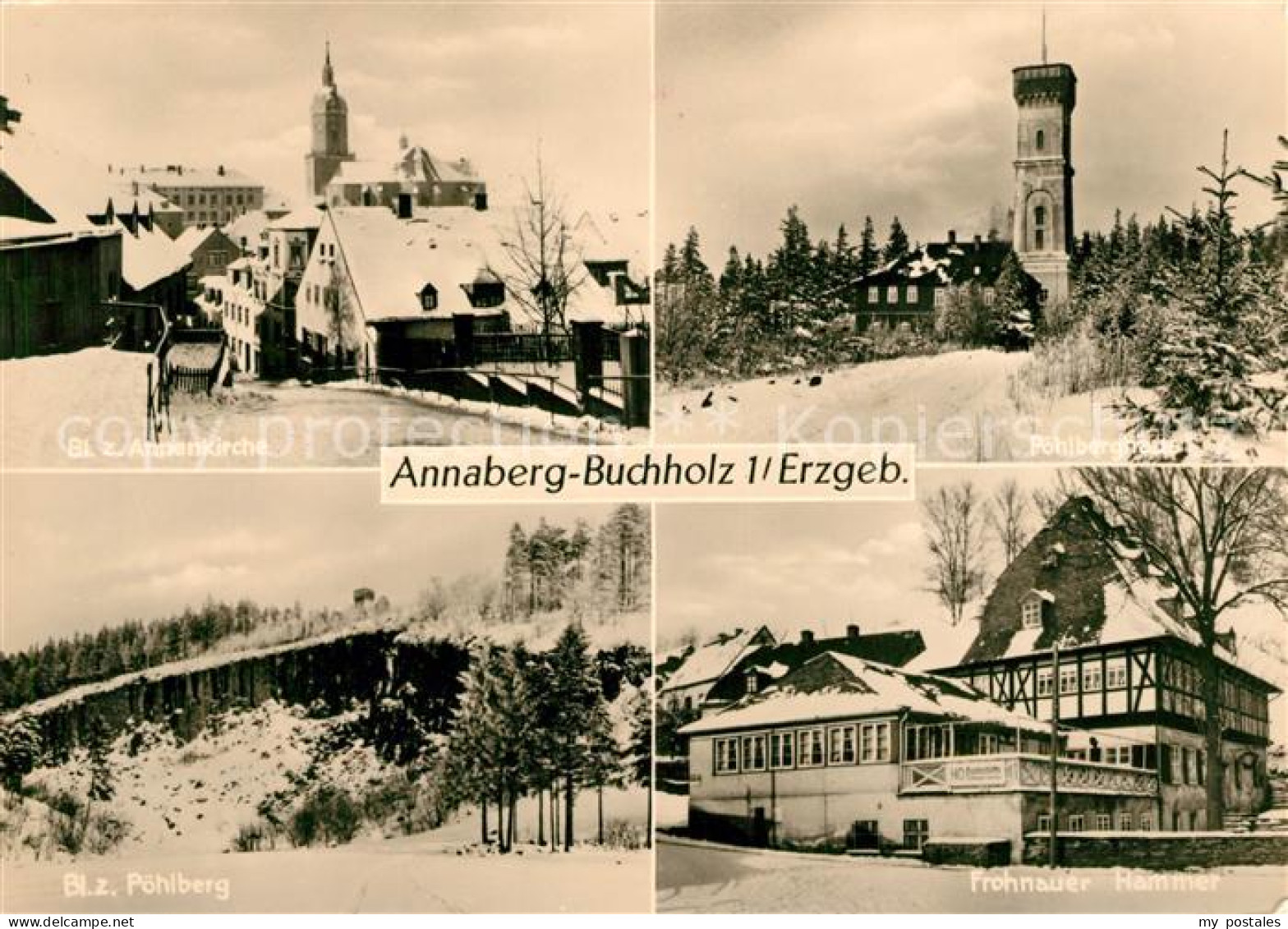73099333 Annaberg-Buchholz Erzgebirge Annenkirche Poehlbergbaude Frohnauer Hamme - Annaberg-Buchholz