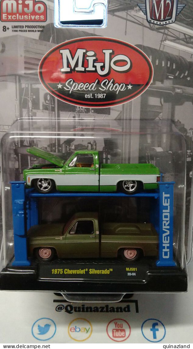 M2 Machines Mijo Speed Shop 1975 Chevrolet Silverado (NG87) - Other & Unclassified