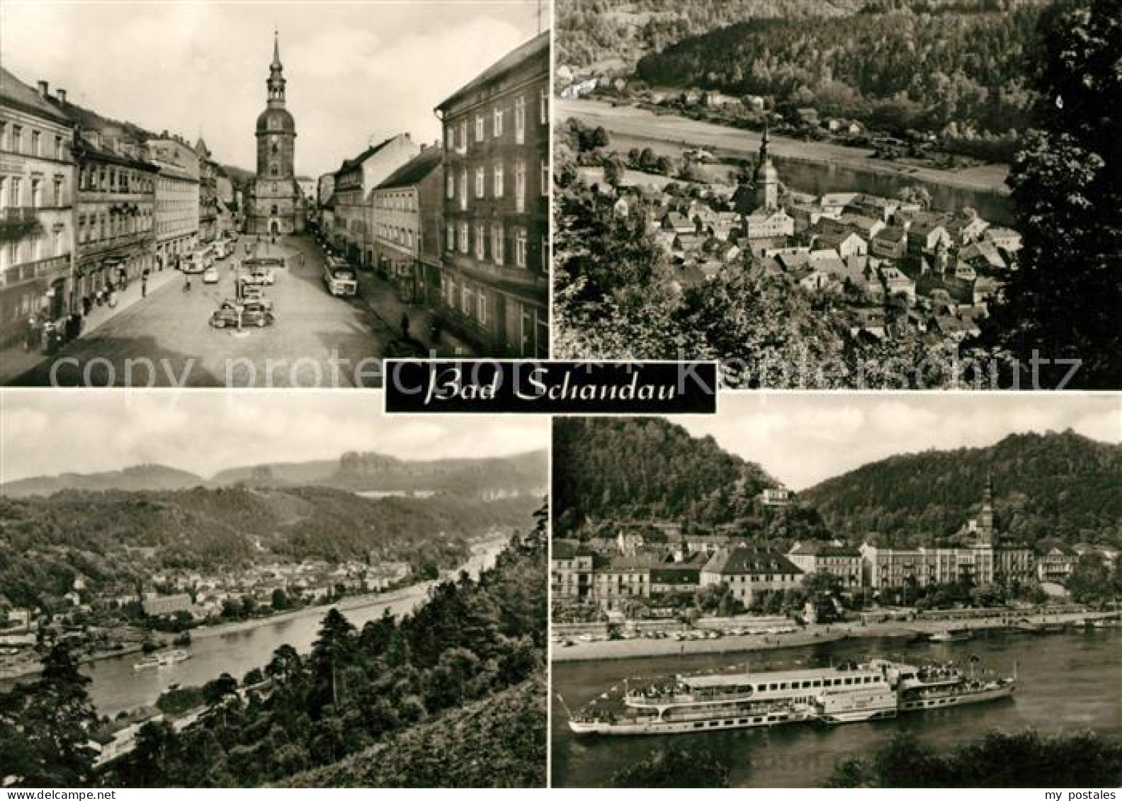 73099296 Bad Schandau Markt Panoramen  Bad Schandau - Bad Schandau