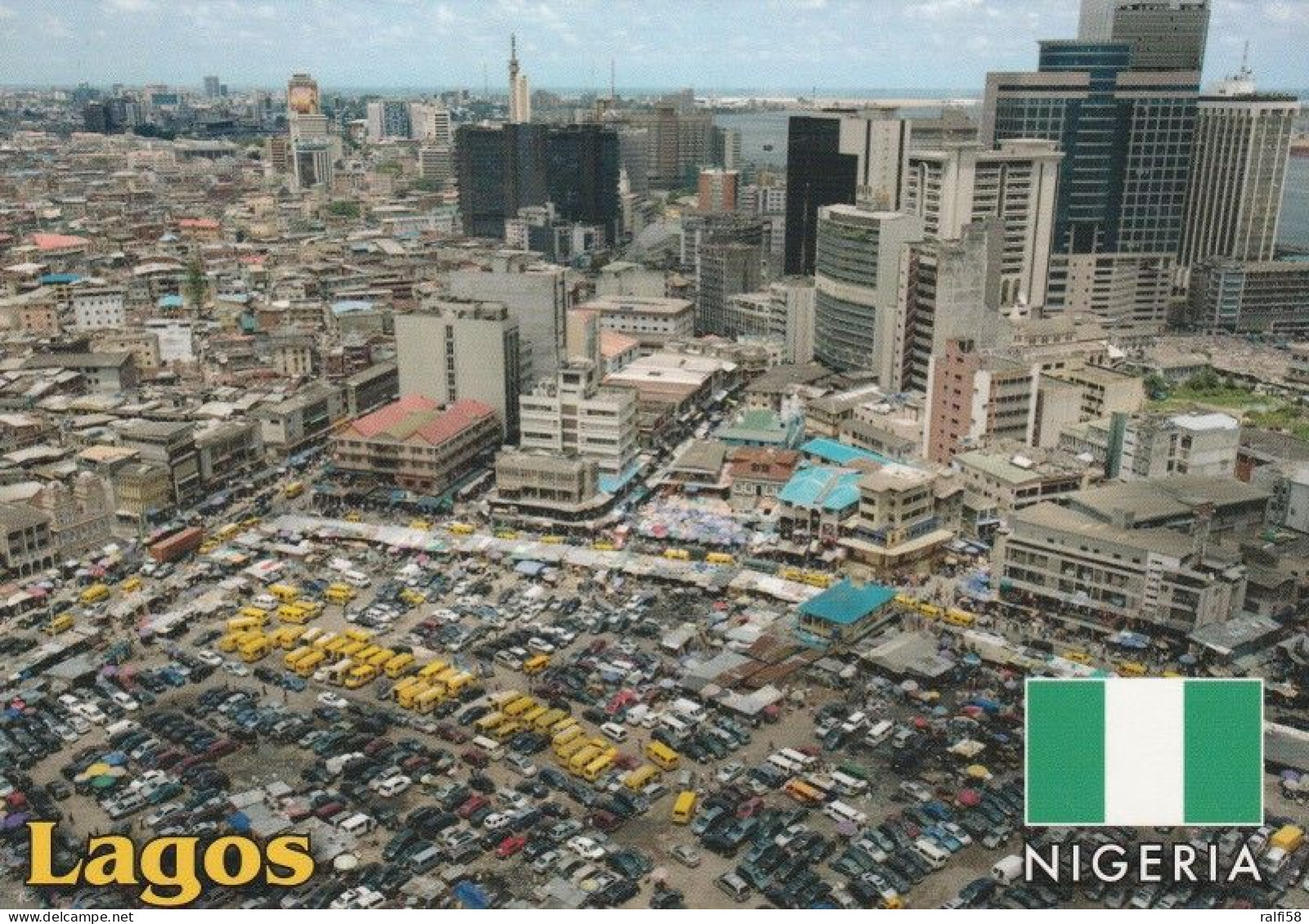 1 AK Nigeria * Blick Auf Lagos - Die Ehemalige Hauptstadt - Heute Die Zweitgrößte Stadt Afrikas - Luftbildaufnahme * - Nigeria