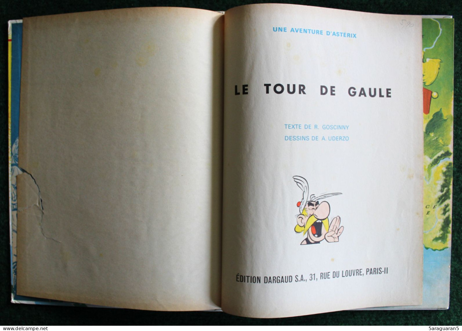 BD ASTERIX - 5 - Le Tour De Gaule D'Astérix - EO 1965 Collection Pilote - Asterix