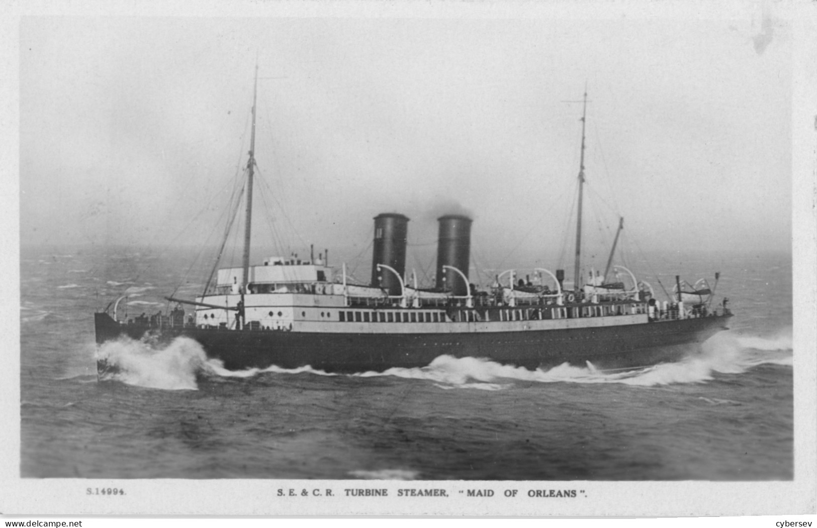 S.E. & C.R. Turbine Steamer "Maid Of Orleans" - Passagiersschepen