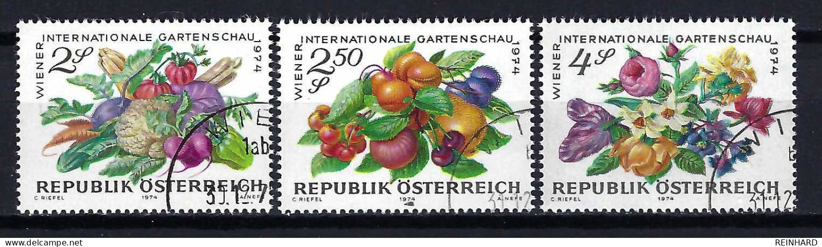 ÖSTERREICH Komplettsatz ANK-Nr. 1466 - 1468 WIG 1974 Gestempelt - Siehe Bild - Used Stamps