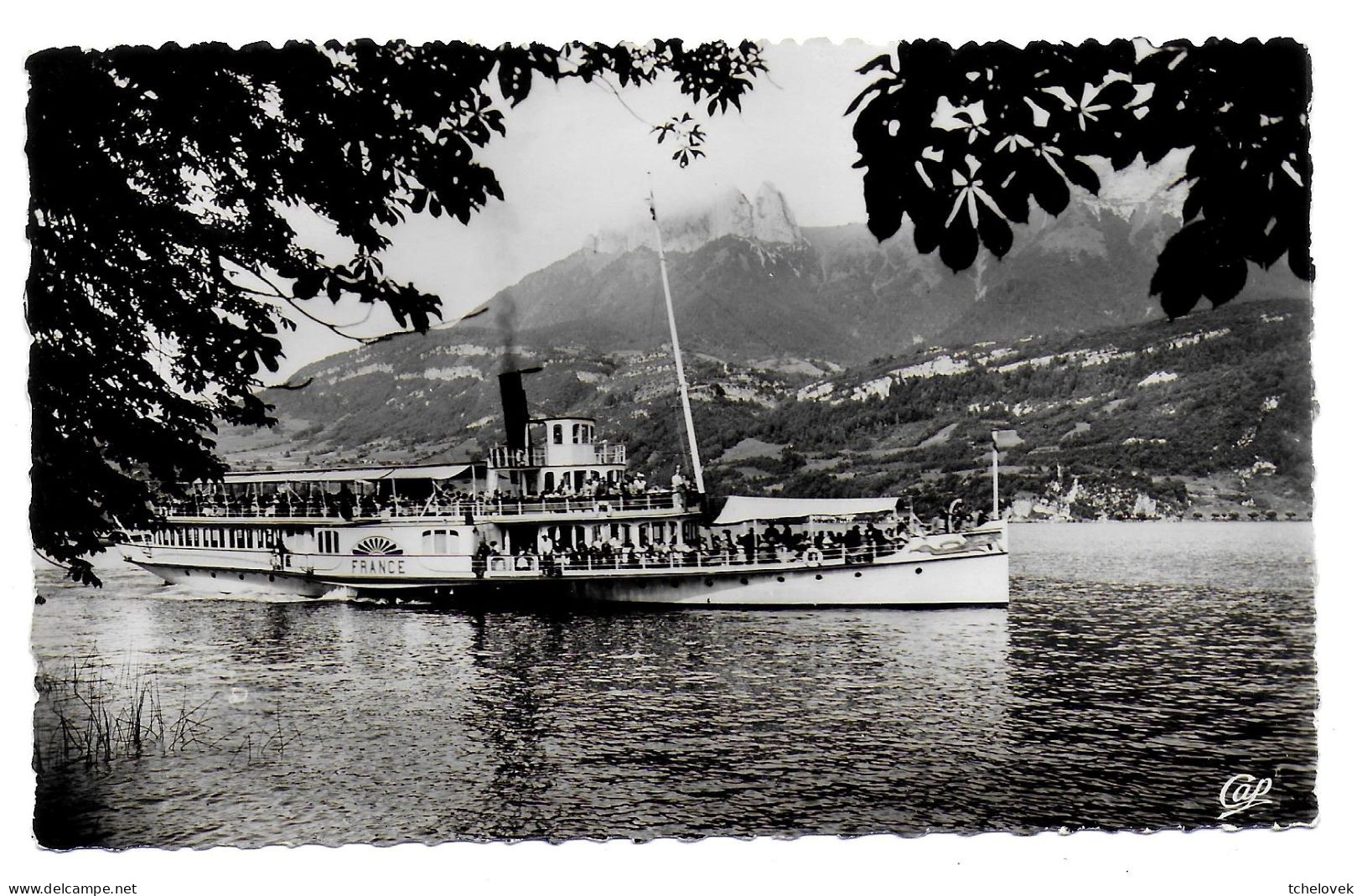 (74).  Annecy. Lac D'Annecy (2) Vapeur France & (3) Port Mont Veyrier & (4) Carte Géographique - Annecy