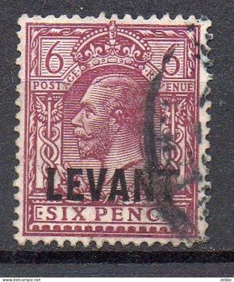 British Levant, Used, 1921, Michel 59 - Levante Britannico