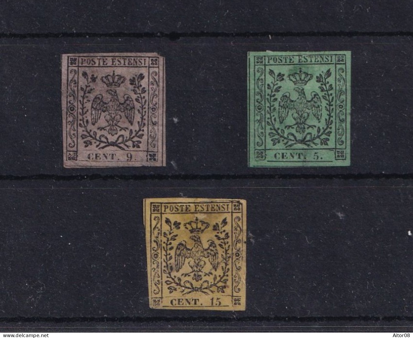 JOLI LOT DE TIMBRES NEUFS DE 1852 .. INTERESSANT. . A VOIR FORTE COTE - Modena