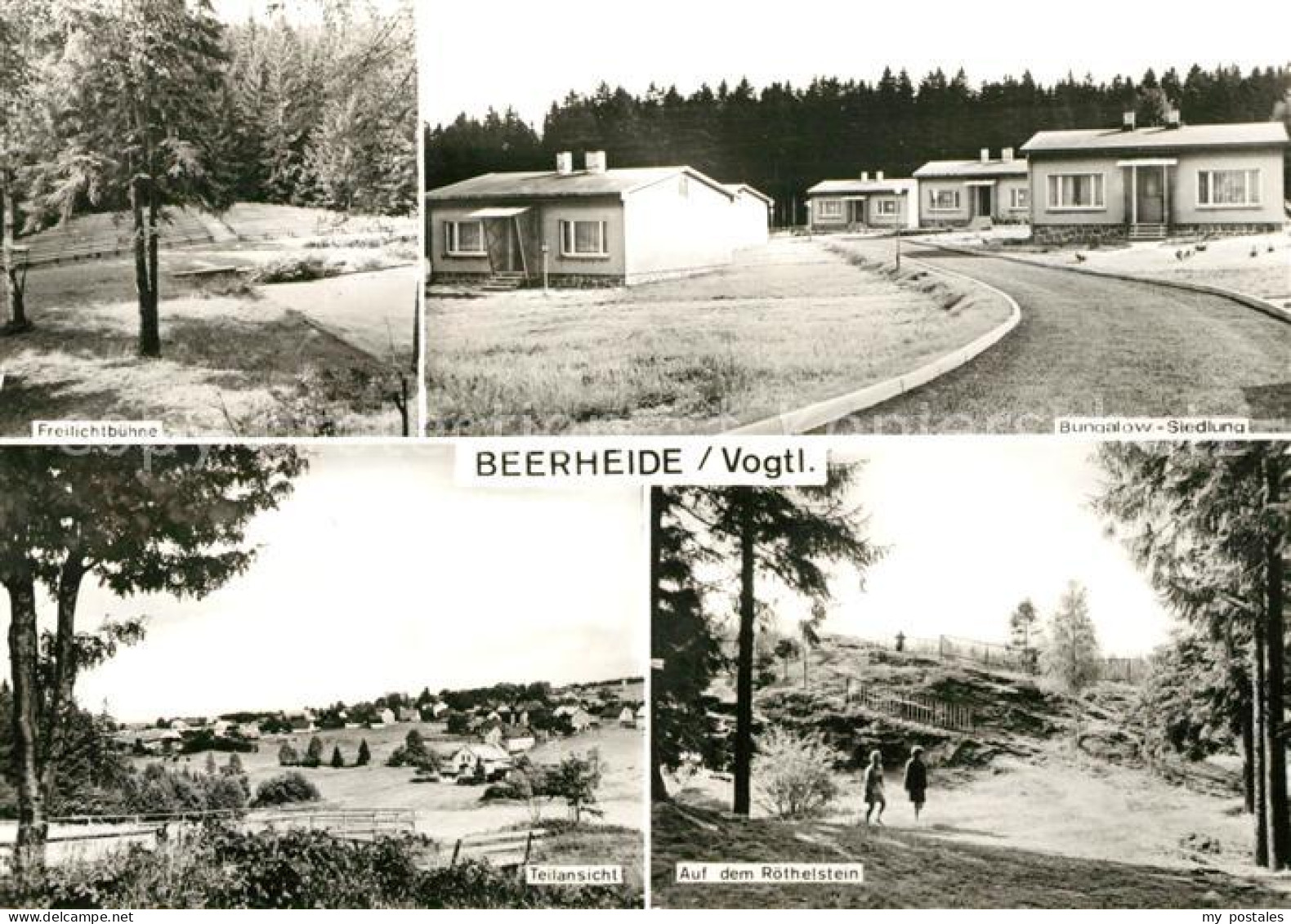 73099184 Beerheide Panorama Bungalow Siedlung Freilichtbuehne Beerheide - Falkenstein (Vogtland)