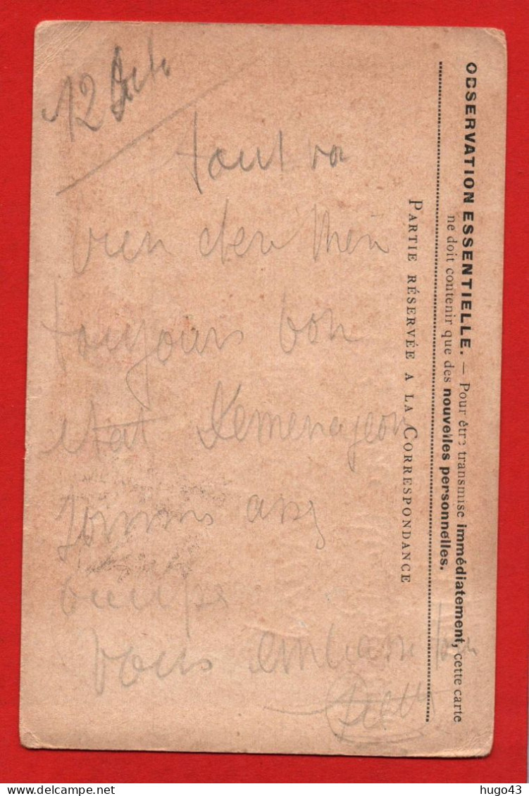 (RECTO / VERSO) CARTE CORRESPONDANCE DES ARMEES DE LA REPUBLIQUE LE 12/10/1918 - TRESOR ET POSTES SECTEUR POSTAL 120 - Cartas & Documentos