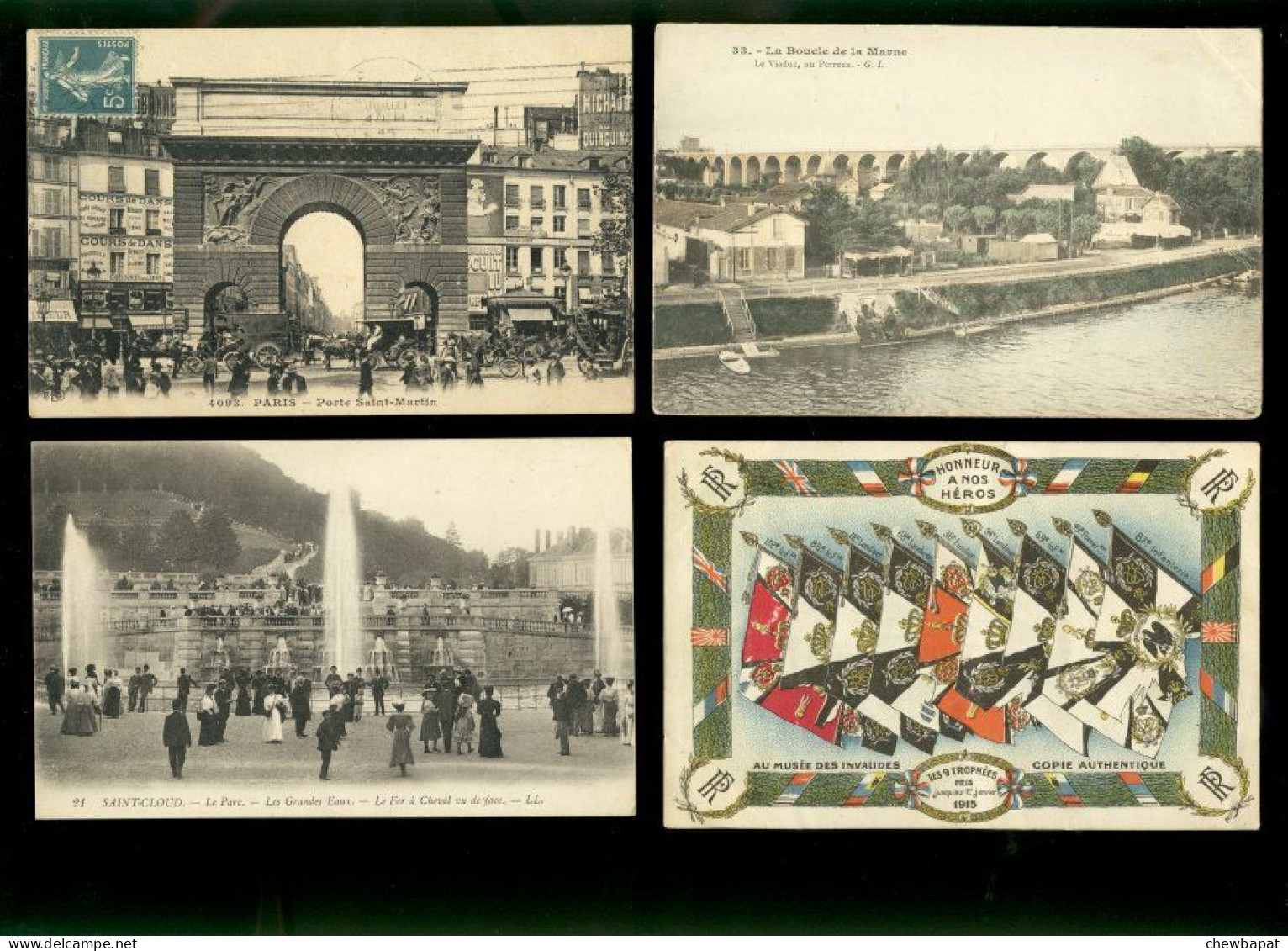 Paris Et Banlieue - Lot De 16 Cartes Différentes - Toutes Scannées Recto Verso - 5 - 99 Postkaarten