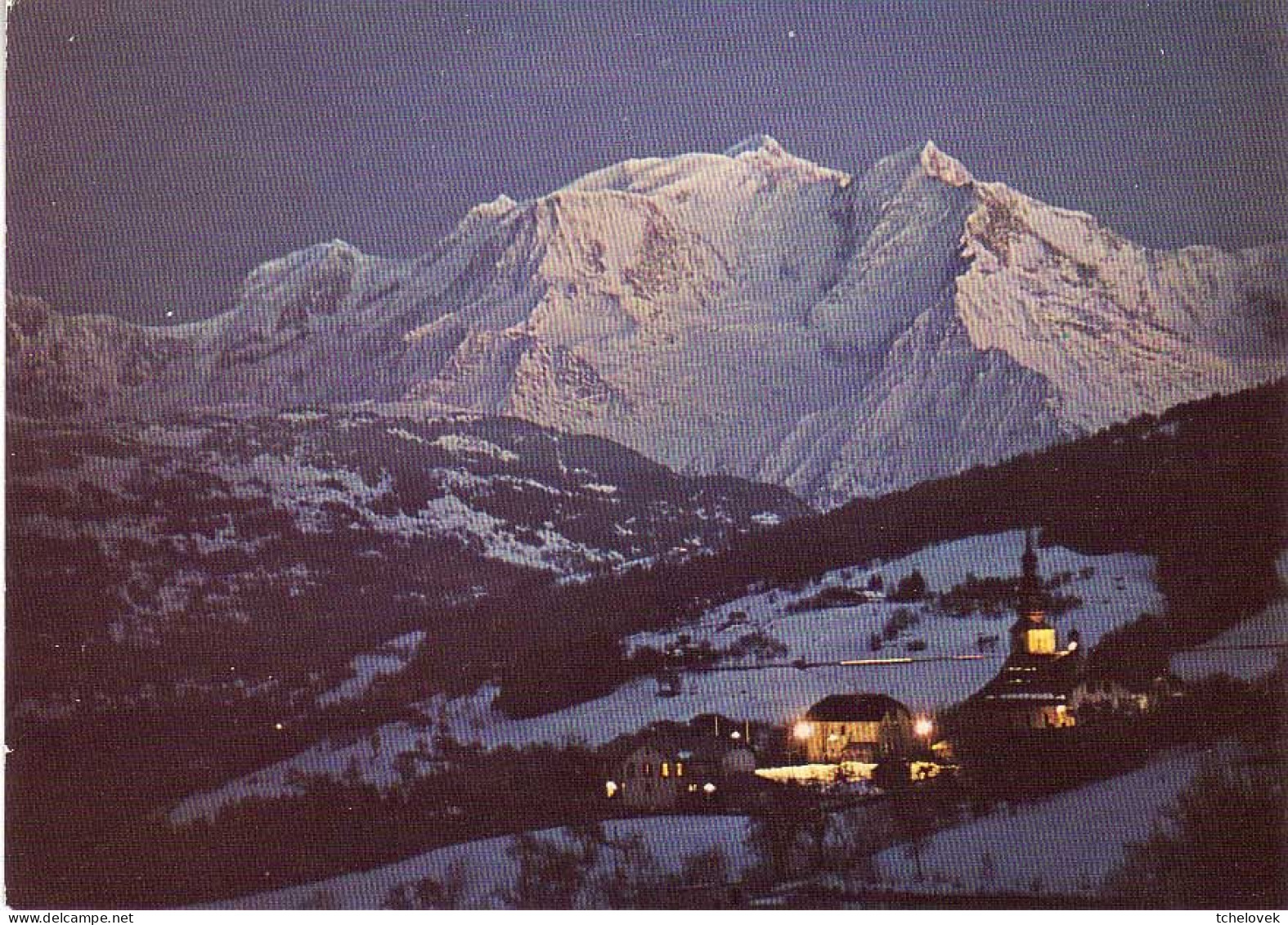 (74). Combloux. 0046 Le Clocher & 0047 Table D'orientation & 6143 Crepuscule - Combloux