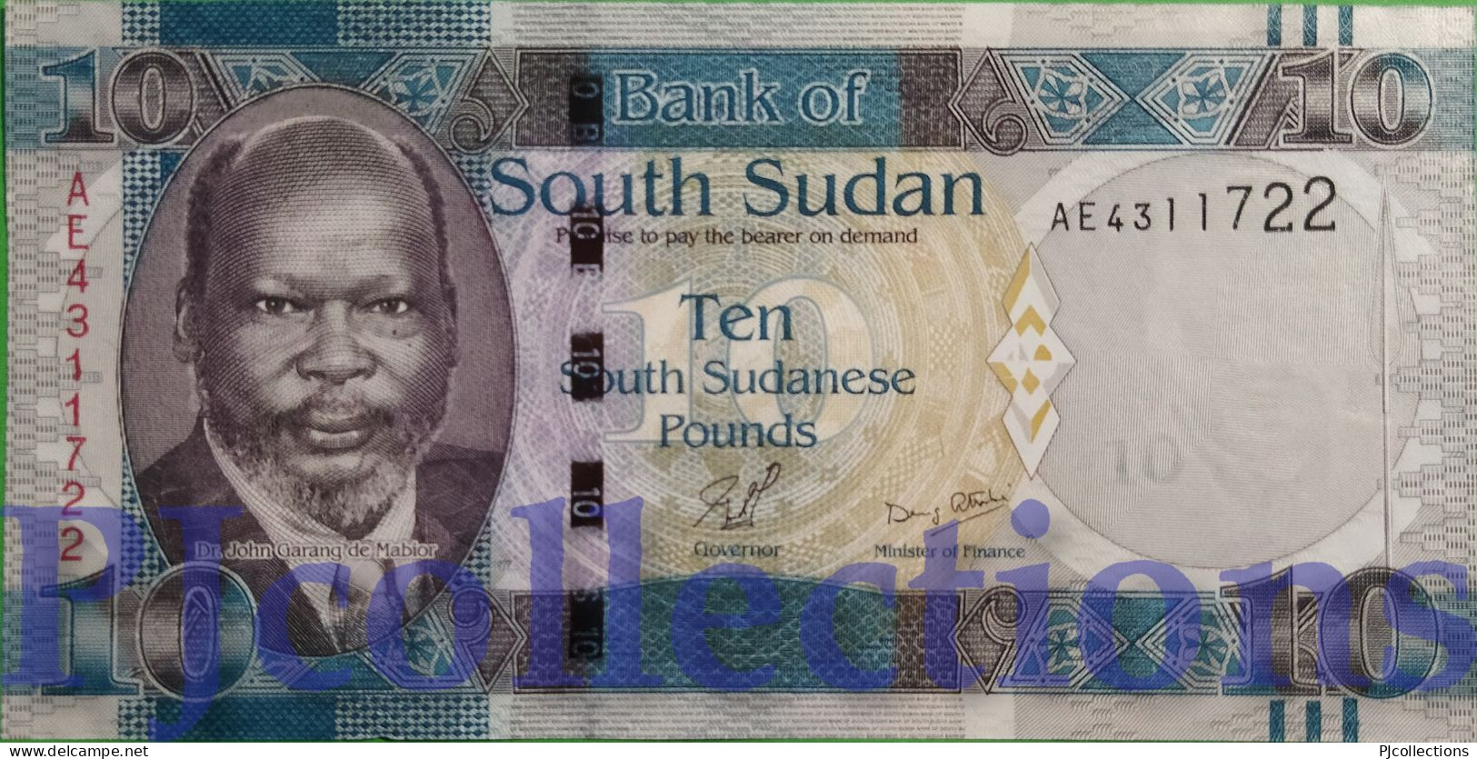SOUTH SUDAN 10 POUNDS 2011 PICK 7 UNC - Soudan Du Sud