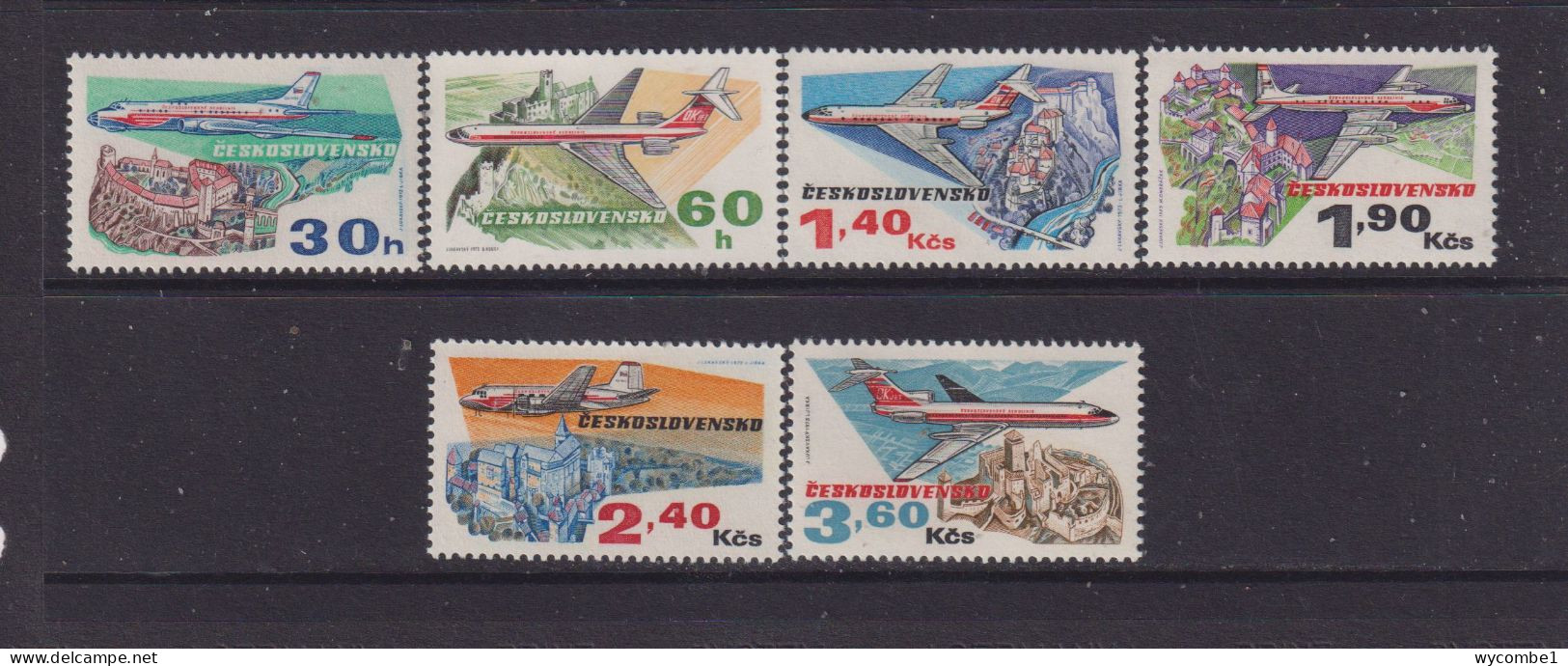 CZECHOSLOVAKIA  - 1973 Czech Airlines Set Never Hinged Mint - Ungebraucht
