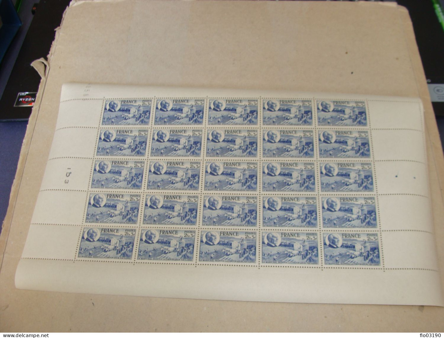 N° 607 En Feuille  De  25 Timbres Entières Neuves - Ganze Bögen