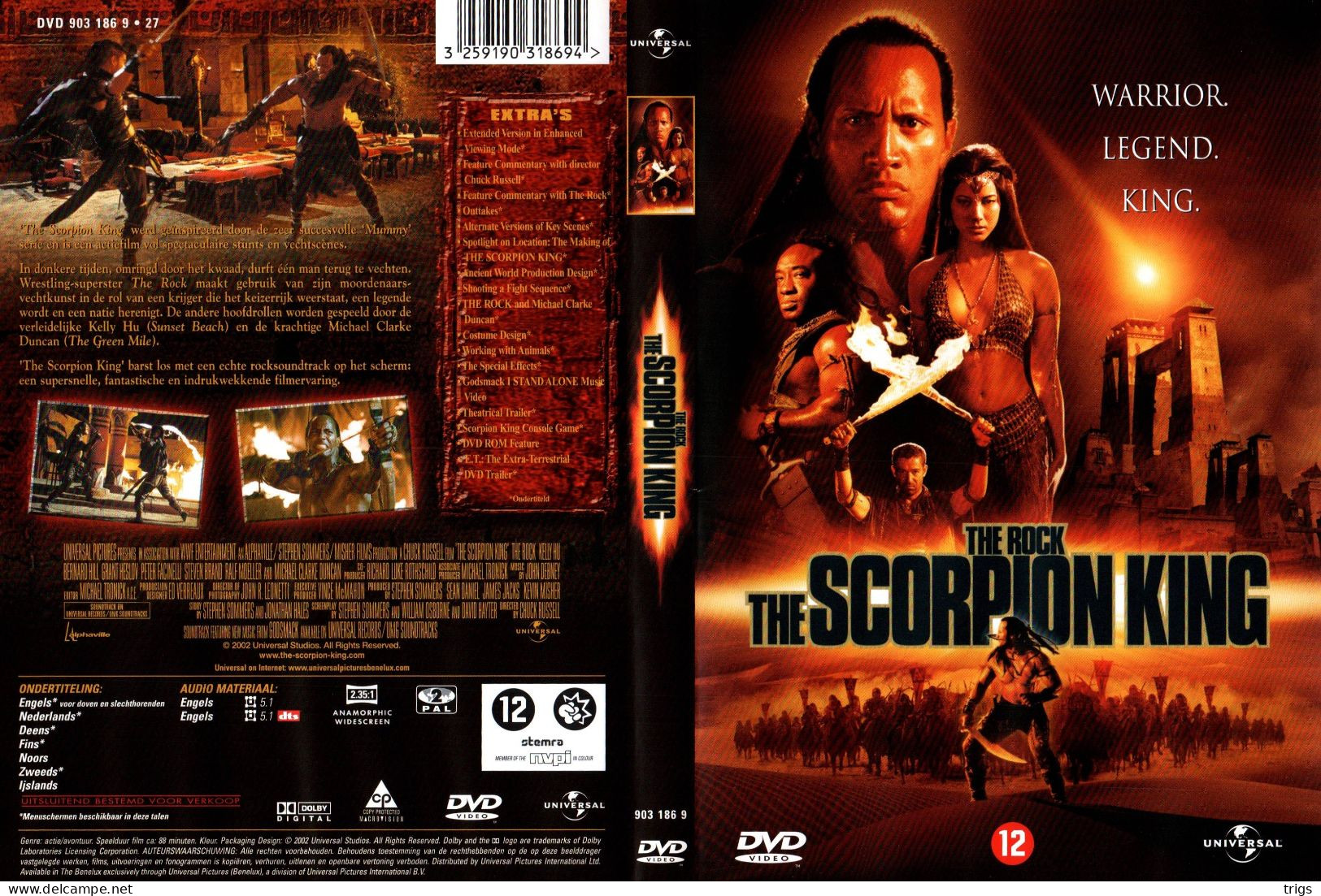 DVD - The Scorpion King - Action, Adventure