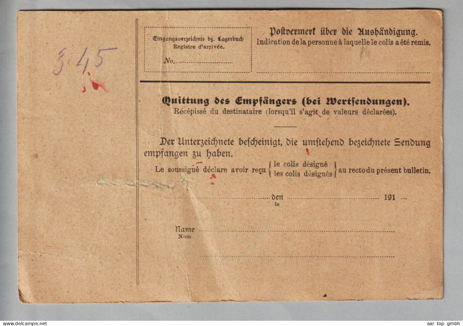 DE Heimat Sa. Halberstadt 1912-06-15 Firmen-Paketkarte Louis Koch Nach Aarau CH - Lettres & Documents