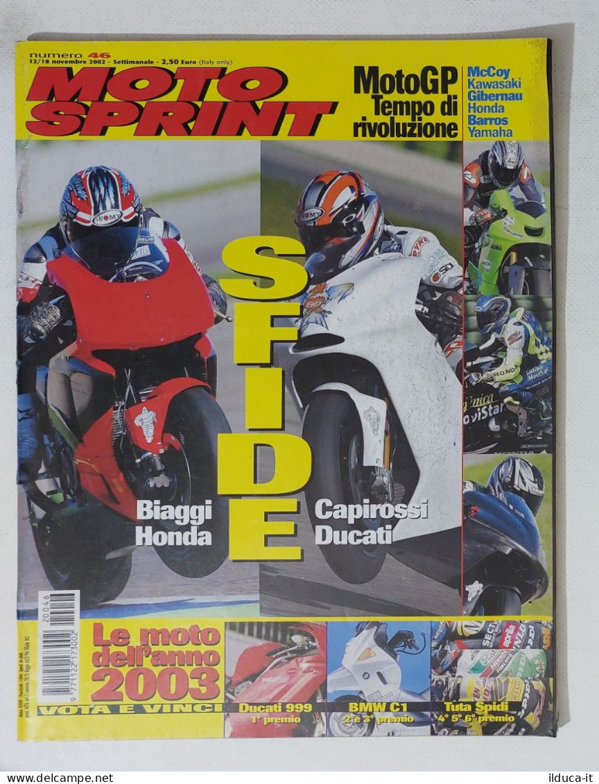 35050 Motosprint A. XXVII N. 46 2002 - Biaggi Su Honda Capirossi Su Ducati - Engines