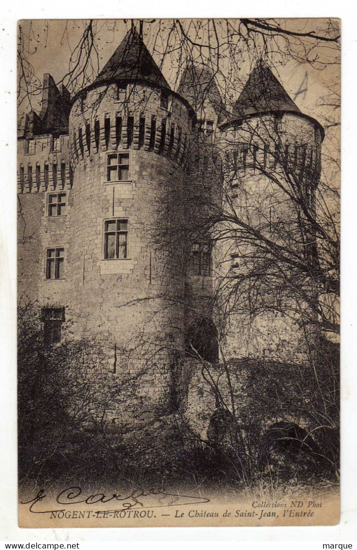 Cpa N° 36 NOGENT LE ROTROU Le Château De Saint Jean L'entrée - Nogent Le Rotrou