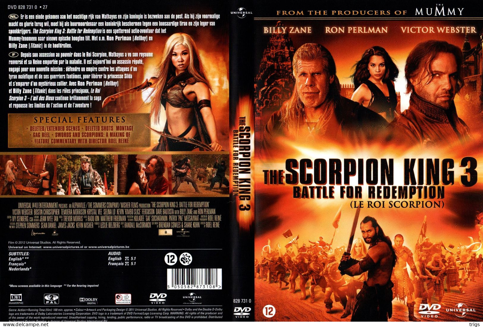 DVD - The Scorpion King 3: Battle For Redemption - Acción, Aventura