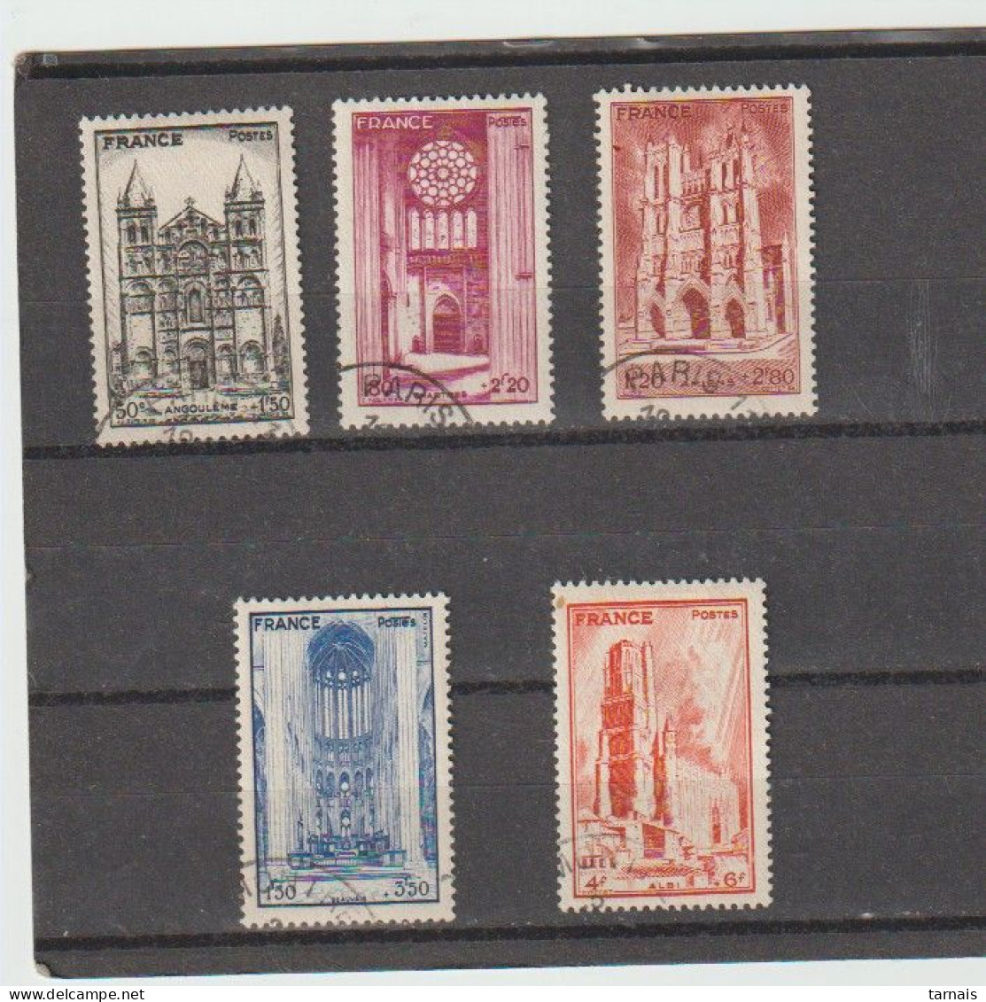 1944 N°663 à 667 Pour L'Entraide Française Oblitérés (lot 15) - Used Stamps