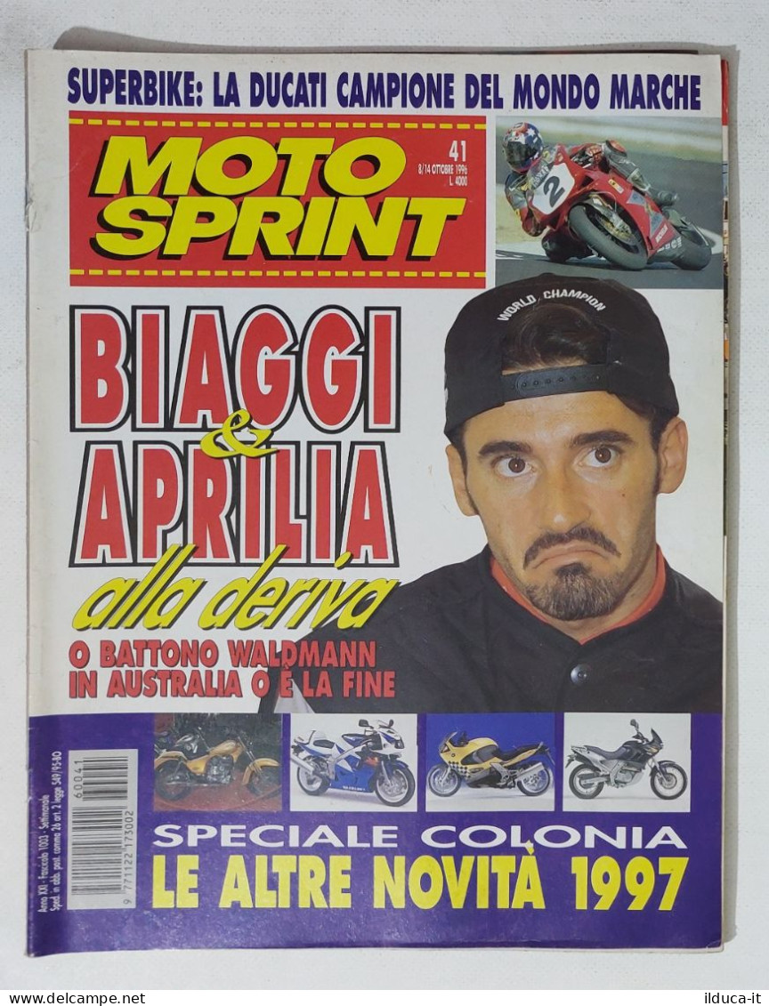 35059 Motosprint A. XXI N. 41 1996 - Ducati Campione Superbike - Biaggi - Moteurs