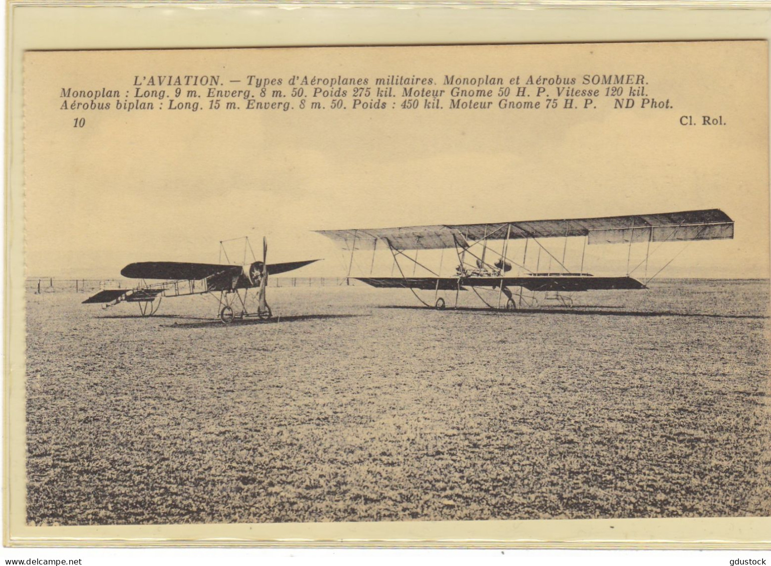 L'Aviation - Type D'Aéroplanes Militaires - Monoplan Et Aérobus Sommer - ....-1914: Précurseurs