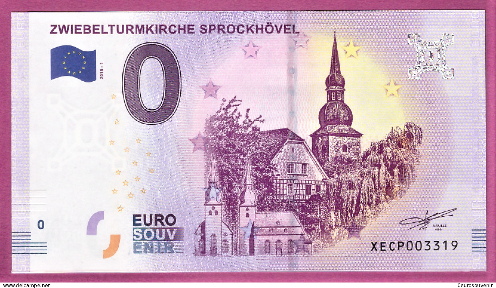 0-Euro XECP 2018-1 ZWIEBELTURMKIRCHE SPROCKHÖVEL - Private Proofs / Unofficial