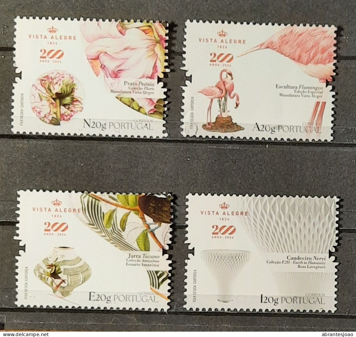 2024 - Portugal - MNH - 200 Years Of "Vista Alegre" Porcelaine Factory - 4 Stamps - Ongebruikt