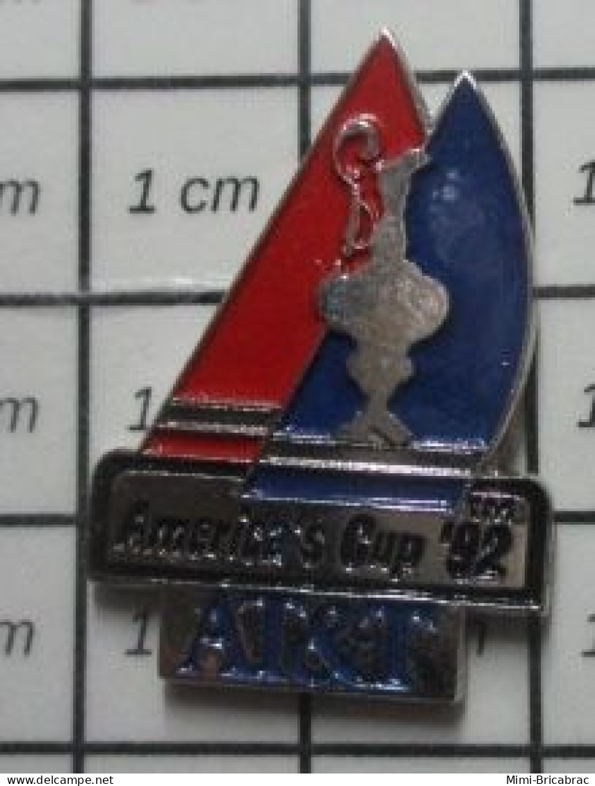 1818c Pin's Pins / Beau Et Rare / SPORTS / AMERICA'S CUP 92  BATEAU VOILIER AT&T - Zeilen
