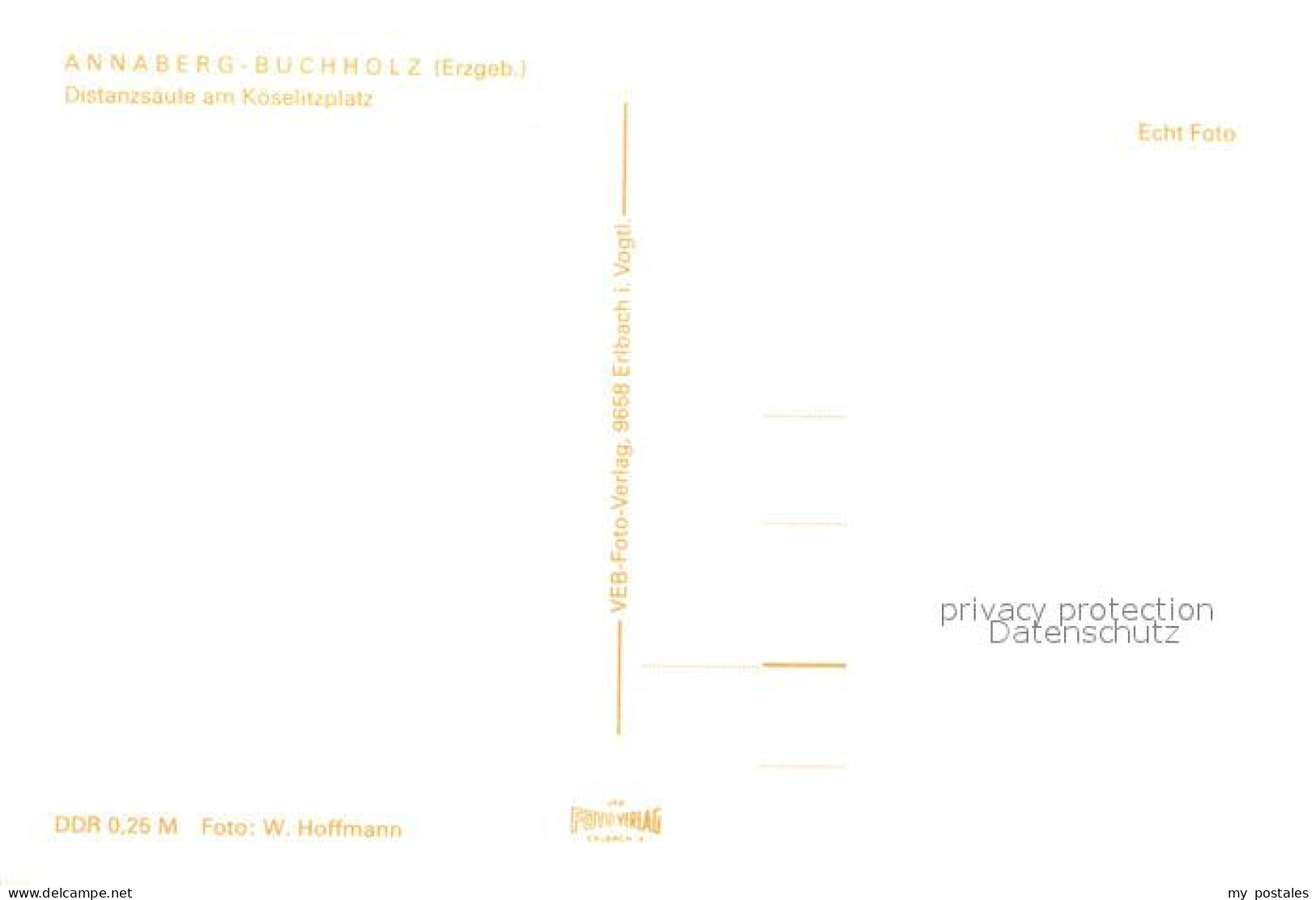 73098494 Annaberg-Buchholz Erzgebirge Distanzsaeule Koeselitzplatz Annaberg-Buch - Annaberg-Buchholz