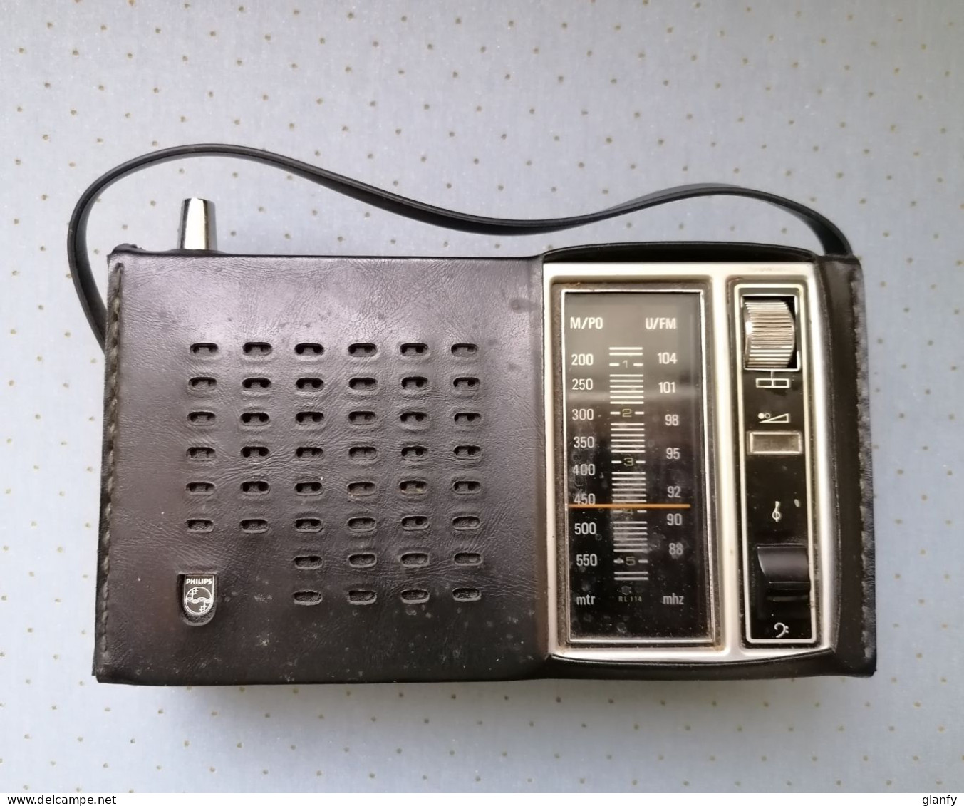 RADIO TRANSISTOR VINTAGE PHILIPS 90RL 114 1972 FUNZIONANTE - Apparatus