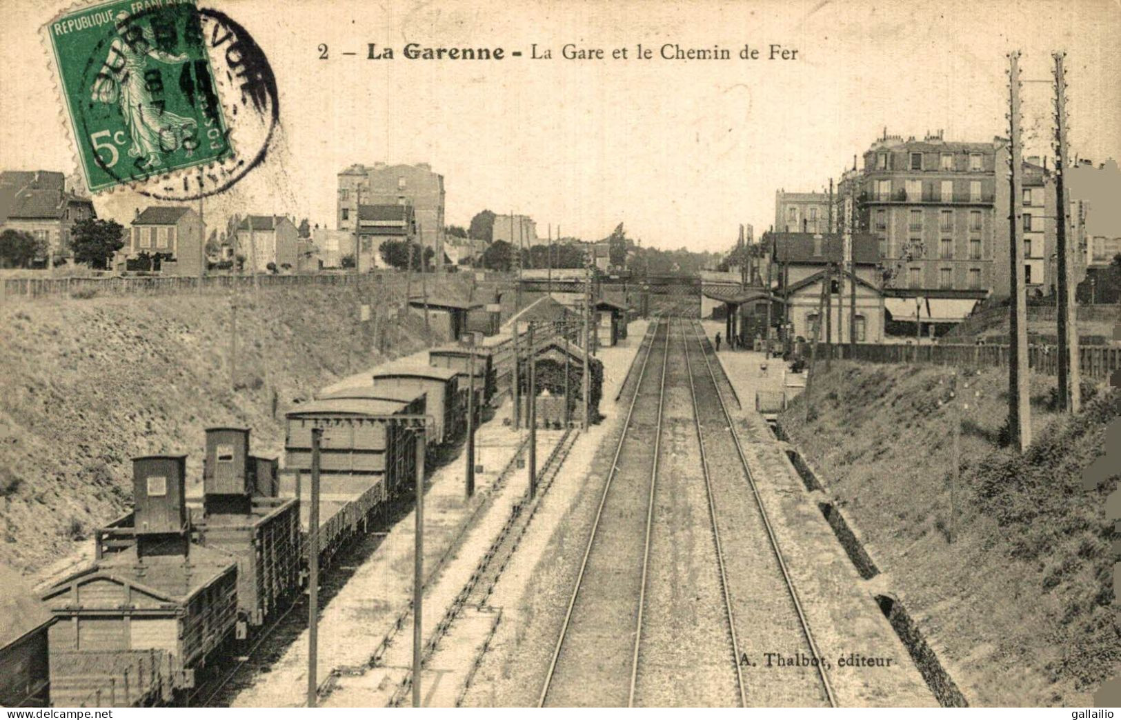 LA GARENNE LA GARE ET LE CHEMIN DE FER - La Garenne Colombes