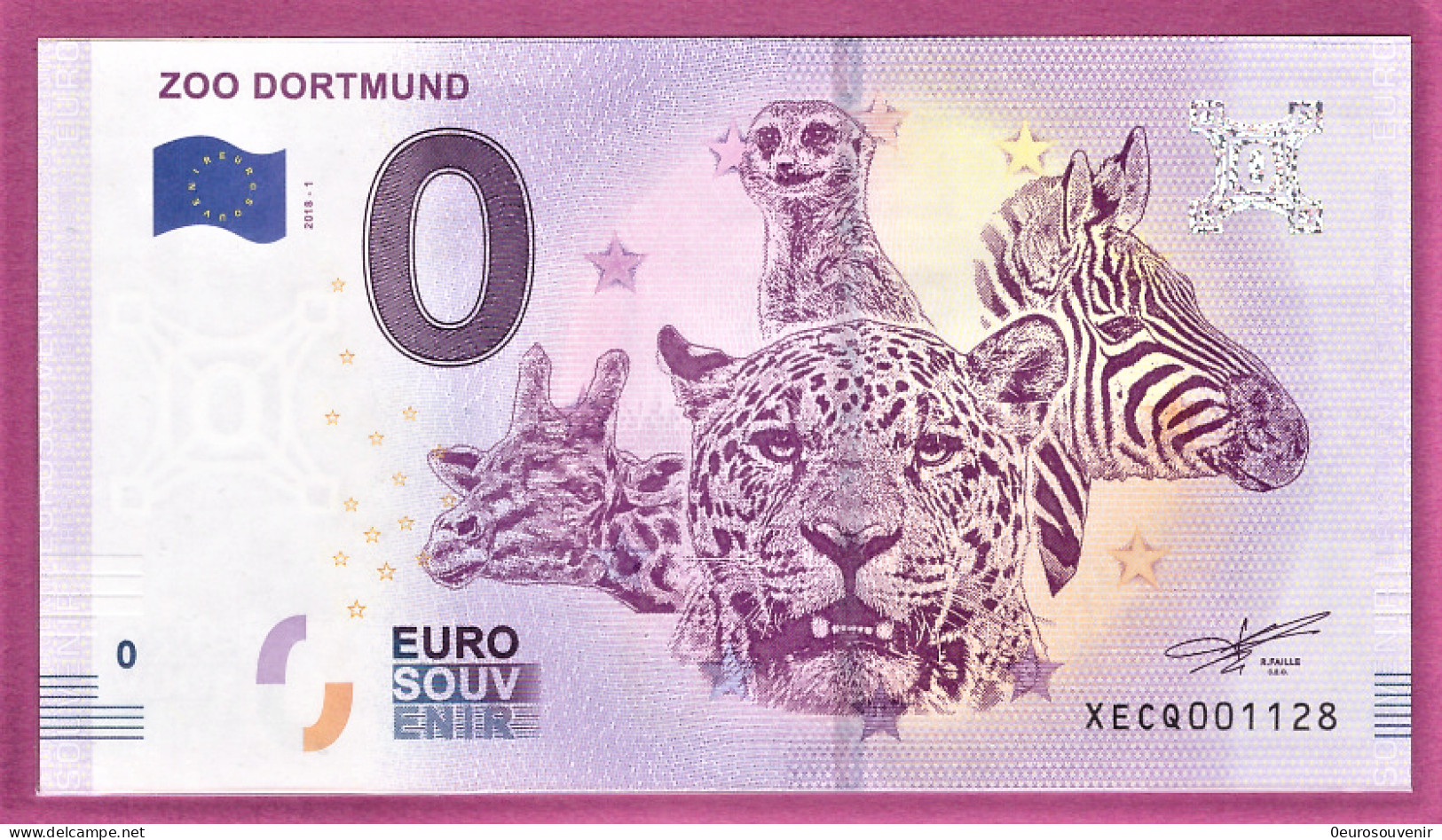 0-Euro XECQ 2018-1 ZOO DORTMUND - Private Proofs / Unofficial