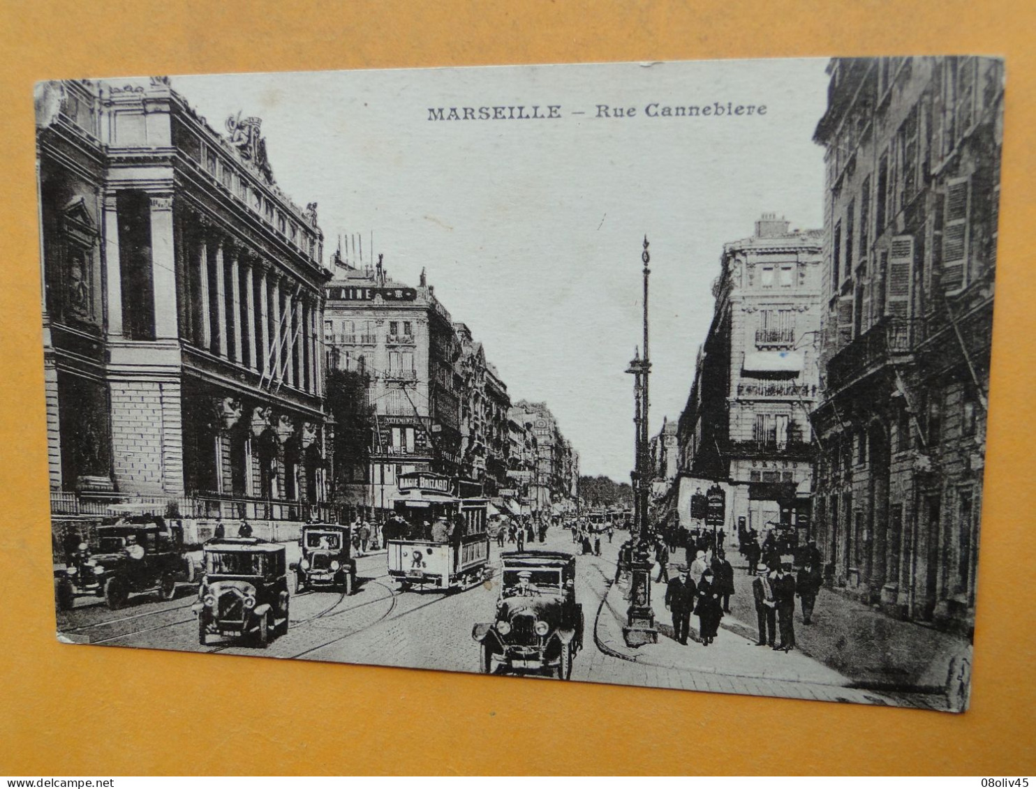 MARSEILLE -- Automobiles Et Tramway Rue De La Canebière - ANIMATION - Voitures De Tourisme