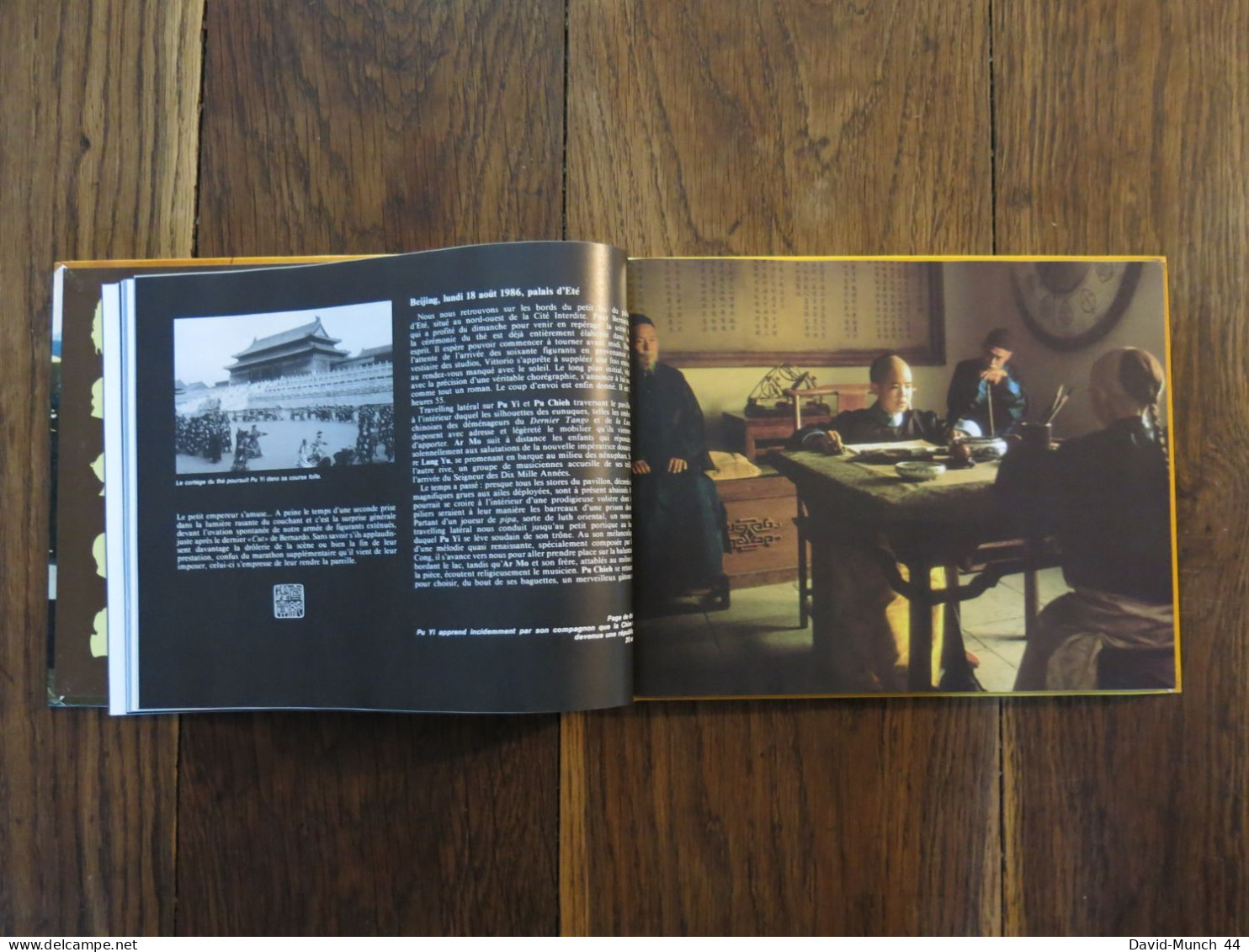 Ombres jaunes, Journal de tournage " Le Dernier empereur " de Bernardo Bertolucci de F.S. Gérard. Cahiers du cinéma.1987