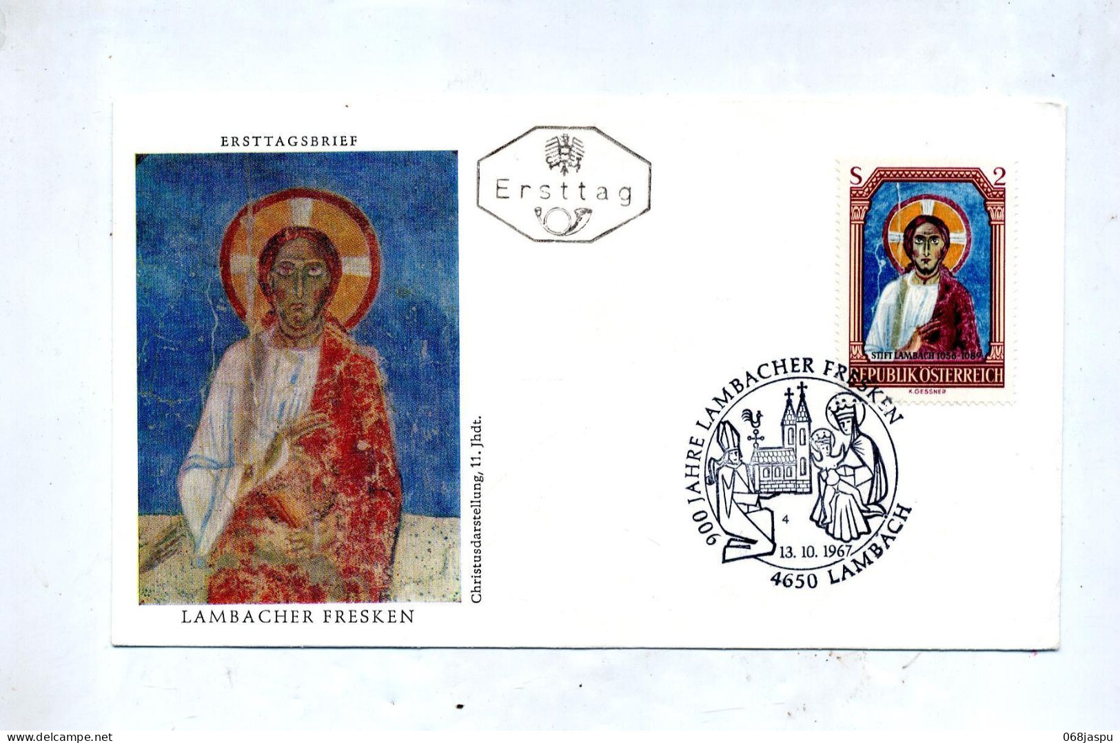 Lettre Fdc ? 1967 Fresque Lambach - FDC